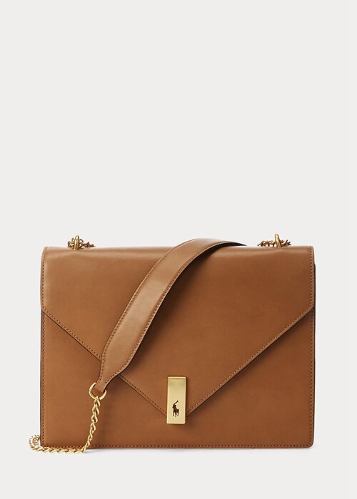 Tan Women’s Ralph Lauren Polo ID Calfskin Envelope Crossbody Bags Tan Women’s Ralph Lauren Polo ID Calfskin Envelope Crossbody Bags