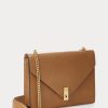 Tan Women’s Ralph Lauren Polo ID Calfskin Envelope Crossbody Bags Tan Women’s Ralph Lauren Polo ID Calfskin Envelope Crossbody Bags