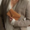Tan Women’s Ralph Lauren Polo ID Leather Chain Wallets