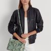 Turquoise Women’s Ralph Lauren Faux-Snakeskin Medium Marcy Satchel Bags