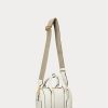 Vanilla/Buff Women’s Ralph Lauren Debossed Leather Small Kaden Satchel Bags