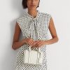 Vanilla/Buff Women’s Ralph Lauren Debossed Leather Small Kaden Satchel Bags