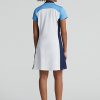 White / Blue Women’s Ralph Lauren Color-Blocked Stretch Jersey Dress White / Blue Women’s Ralph Lauren Color-Blocked Stretch Jersey Dress