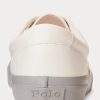 White / Grey Men’s Ralph Lauren Keaton Twill Sneakers