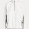 White / Grey Women’s Ralph Lauren Hybrid Quarter-Zip Sweatshirts