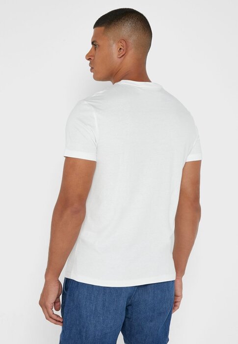 White Men’s Ralph Lauren Chest Logo Crew Neck T Shirts White Men’s Ralph Lauren Chest Logo Crew Neck T Shirts