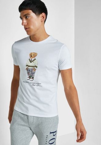 White Men’s Ralph Lauren Graphic Crew Neck T Shirts White Men’s Ralph Lauren Graphic Crew Neck T Shirts