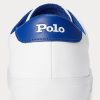 White Men’s Ralph Lauren Longwood Leather Sneakers White Men’s Ralph Lauren Longwood Leather Sneakers