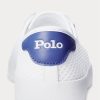 White Men’s Ralph Lauren Nelson Leather-Trim Mesh Sneakers White Men’s Ralph Lauren Nelson Leather-Trim Mesh Sneakers