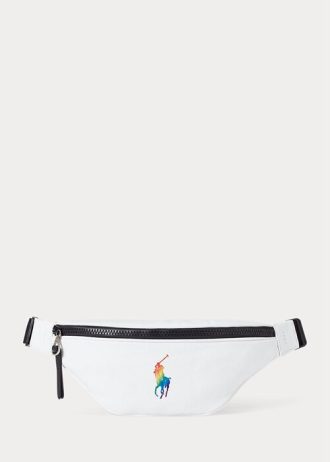 White Multi Women’s Ralph Lauren Pride Canvas Handbag