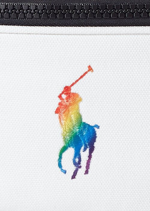 White Multi Women’s Ralph Lauren Pride Canvas Handbag White Multi Women’s Ralph Lauren Pride Canvas Handbag