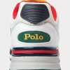 White / Navy Men’s Ralph Lauren Trackster 200 Sneakers White / Navy Men’s Ralph Lauren Trackster 200 Sneakers