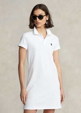 White Women’s Ralph Lauren Cotton Mesh Dress