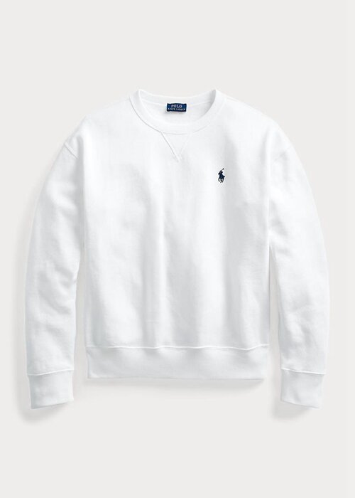 White Women’s Ralph Lauren Fleece Pullover Sweatshirts White Women’s Ralph Lauren Fleece Pullover Sweatshirts