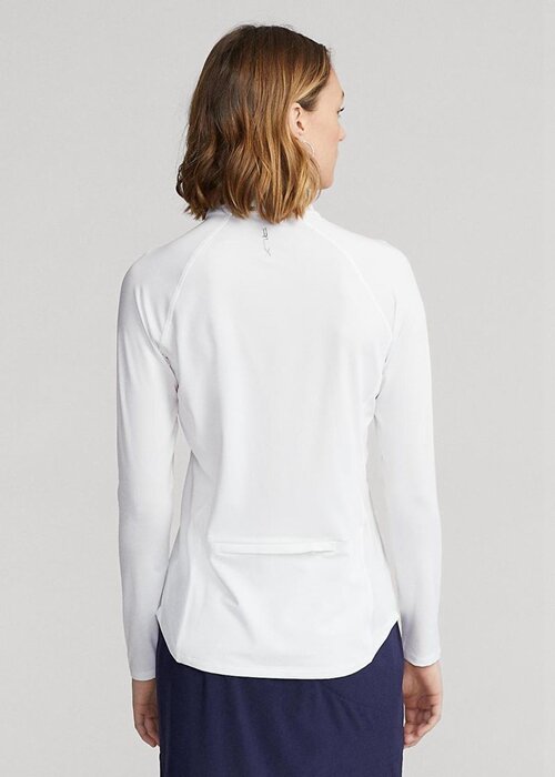 White Women’s Ralph Lauren Jersey Quarter-zip Pullover Sweatshirts White Women’s Ralph Lauren Jersey Quarter-zip Pullover Sweatshirts