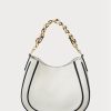 White Women’s Ralph Lauren Leather Small Charli  Shoulder Bags