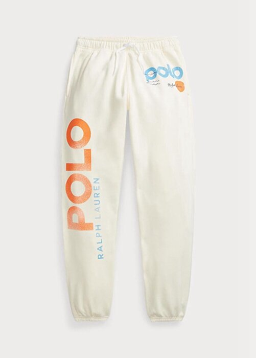 White Women’s Ralph Lauren Logo & Wave Graphic Tracksuit Pants White Women’s Ralph Lauren Logo & Wave Graphic Tracksuit Pants
