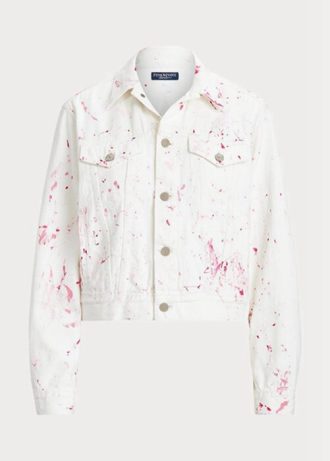 White Women’s Ralph Lauren Pink PonyPink Pony Denim Trucker Jackets