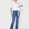 White Women’s Ralph Lauren Ruffle Detail Tops