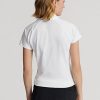 White Women’s Ralph Lauren Tailored Fit Piqué Polo Shirts