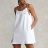 White Women’s Ralph Lauren Terry Tie-Shoulder Dress