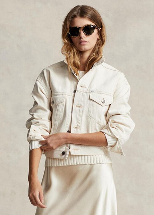White Women’s Ralph Lauren The New Denim Project Trucker Jackets White Women’s Ralph Lauren The New Denim Project Trucker Jackets